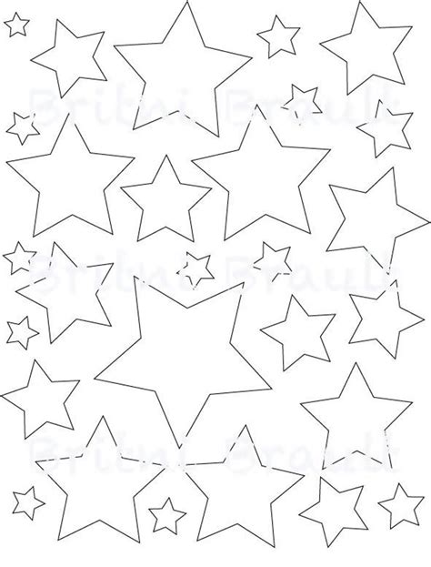 Stars in Various Sizes .SVG and PDF File Digital Downloads Svg
