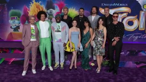 Stars of ‘Trolls: Band Together’ hit purple carpet at Los Angeles premiere of animated sequel