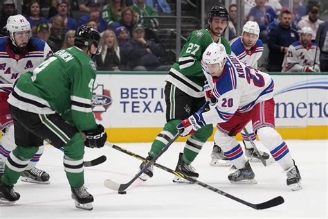 Stars rally for 6-3 win that snaps Rangers’ 11-game point streak
