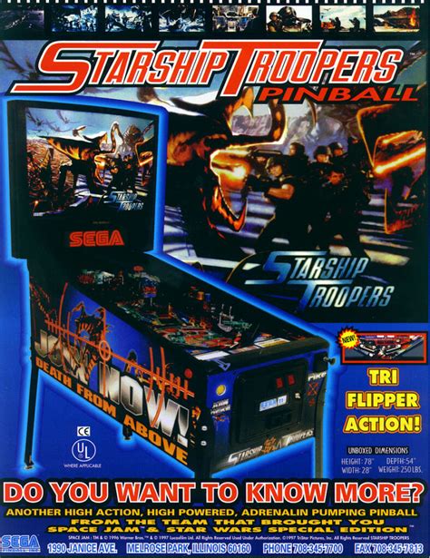 Starship Troopers Pinball (SEGA) – ROM Upgrade chip set