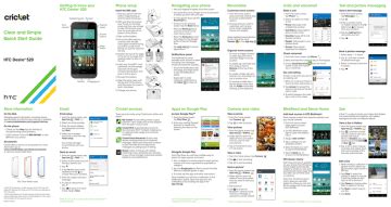Start Desire Guide Quick Htc C