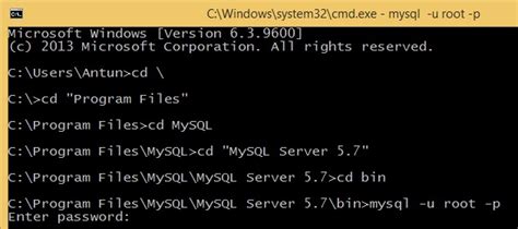 Start MySQL from the Windows Command Line - Stack …