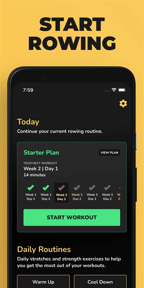 Start Rowing Workout Coach APK Download for Android 