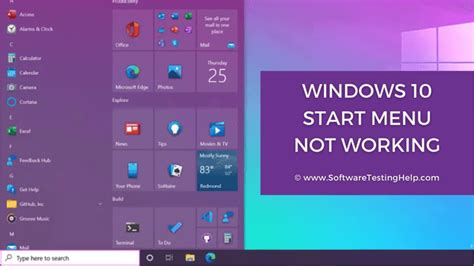 Start menu not working windows 10.  Find detailed steps and screenshot...