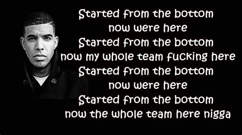 Started from the bottom lyrics. Things To Know About Started from the bottom lyrics. 