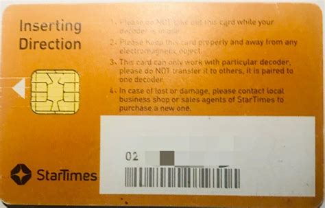 Startimes activation code. View more here Smart Card Number: The last ...
