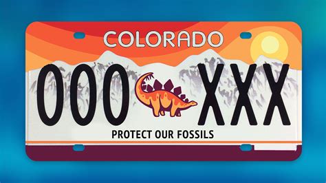 Starting soon, you can buy this dino-themed license plate for your car