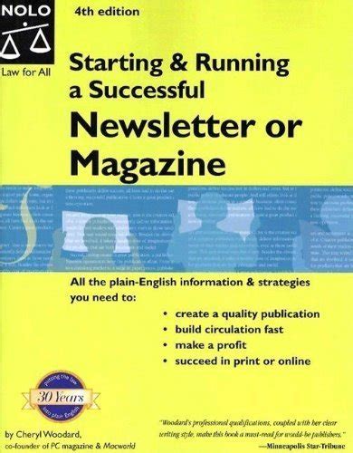 Full Download Starting And Running A Successful Newsletter Or Magazine By Cheryl Woodard