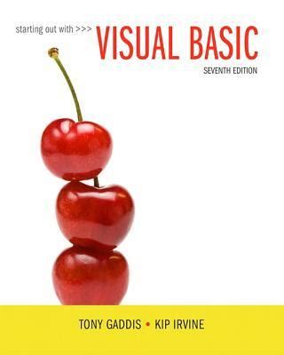Read Starting Out With Visual Basic By Tony Gaddis