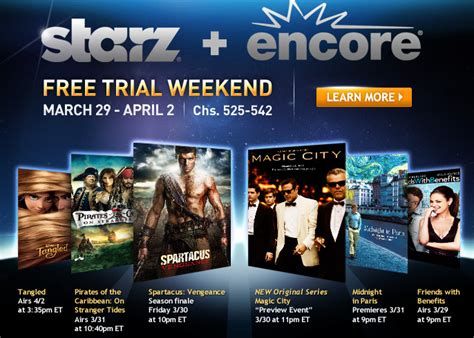 Starz for free. Limited time offer. Offer available to new and previous STARZ App subscribers who re-subscribe via starz.com. Offer does not include free trial. After completion of offer, service automatically rolls to month-to-month at the then current price (currently $9.99/month plus applicable taxes) unless cancelled. Subscription fee is non-refundable. 