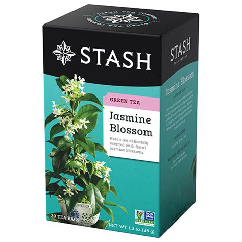 Stash Tea Jasmine Blossom Té verde de hojas sueltas, 16 onzas