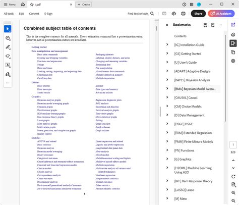 Stata commands for data analysis. t.  Stata’s documentation consists of o...