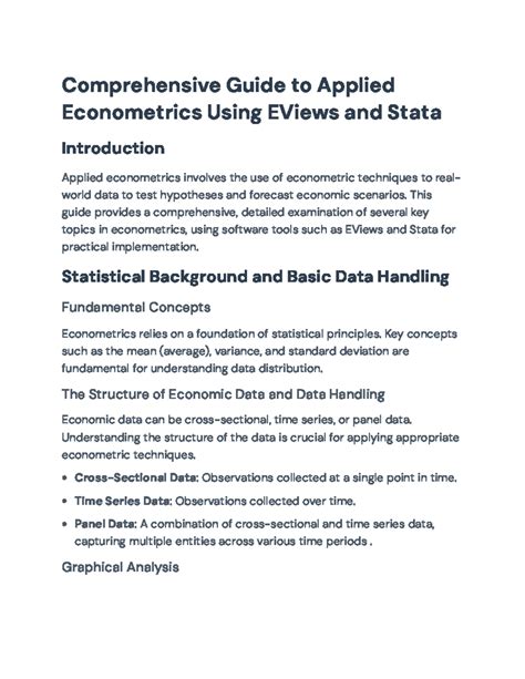 Stata commands for econometrics.  Applied econometrics Common tasks: descriptive analysis,...