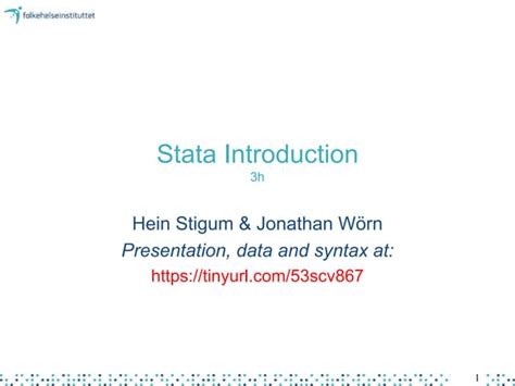 Stata coursera.  This document provides an introduction and overview of the stati...