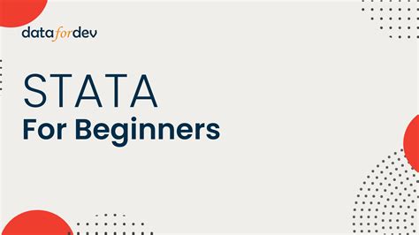 Stata for beginners.  Learn the fundamentals of data In this tutorial I start with a qu...