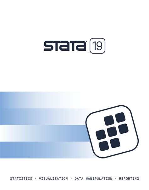 Stata manual 19.  The complete PDF documentation, available both in the download version a...