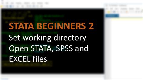 Stata set working directory