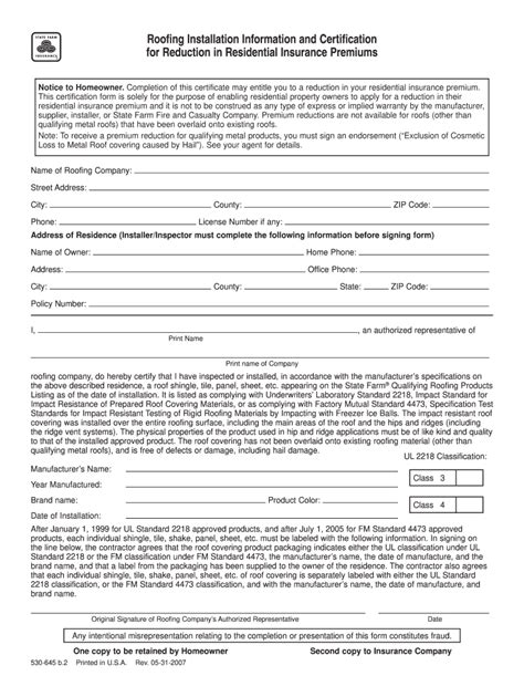 State Farm Class 4 Form - Fill Out and Sign Printable PDF Template ...