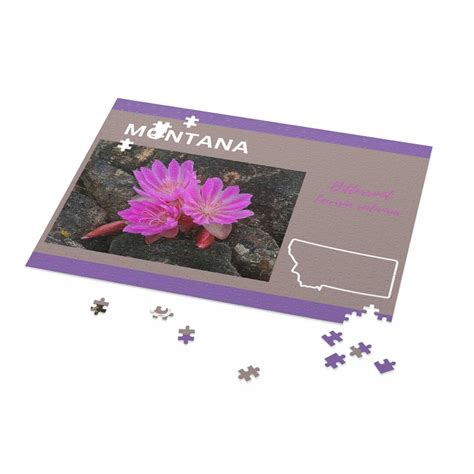 State Flowers Puzzle Etsy