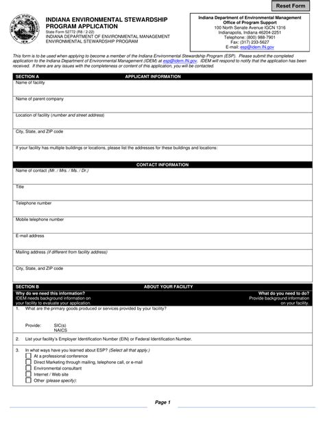 State Form 52772 Download Fillable PDF or Fill Online Indiana