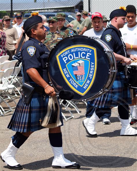 State Police Pipes and Drums Marching Band are led by Pipe …