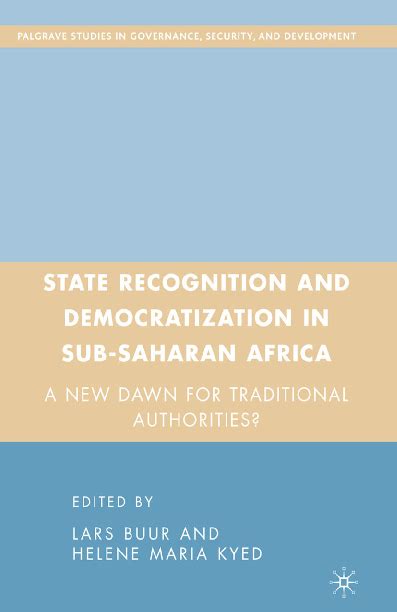State Recognition And Democratization In Sub Saharan Africa