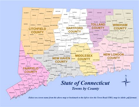 State and County Maps of Connecticut - MapofUS.org