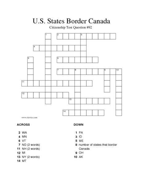 All solutions for "US state bordering Canada" 22 letters crossword clue - We have 1 answer with 5 letters. Solve your "US state bordering Canada" crossword puzzle fast & easy with the-crossword-solver.com . 