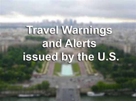 The U.S. Department of State issues travel advisory levels for more than 200 countries -- continually updating them. Drug trafficking, crime, terrorist threats and civil uprisings are some of the ...
