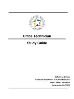 State exams california office technician study guide. - Cidades e cidadãos-cidadãs pela inclusão social.