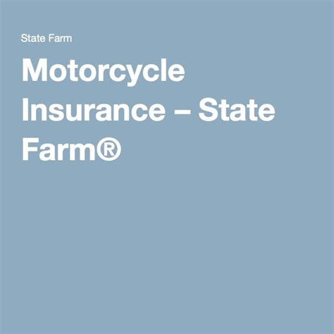 State farm insurance for motorcycle. Things To Know About State farm insurance for motorcycle. 