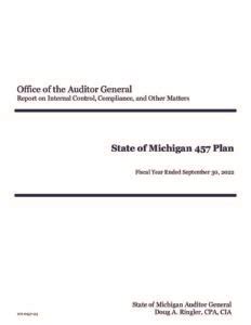 State of Michigan 457 Plan - Michigan Office of the Auditor …