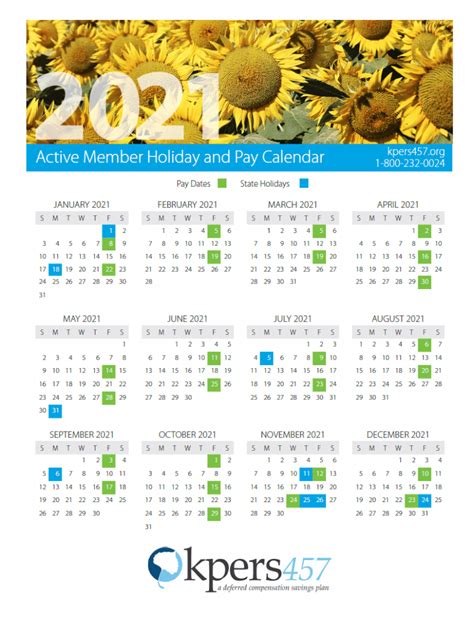 KPERS 457 Holiday and Pay Calendar now available for 2022.. 
