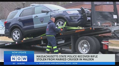State police recover patrol rifle stolen from cruiser in Malden