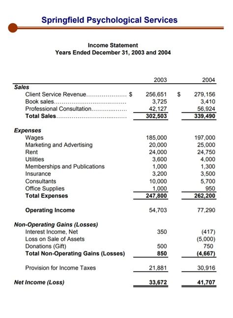 Statement Example 12+ Free Printable Word, Excel & PDF Formats