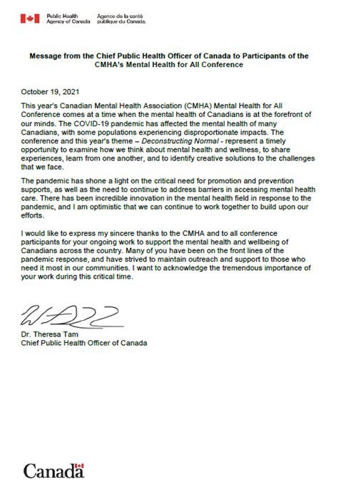 Statement from the Chief Public Health Officer of Canada on the CPHO …