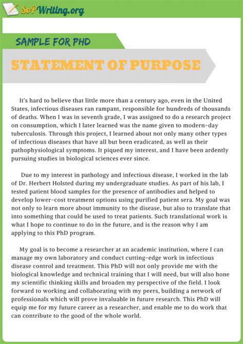 Statement of Purpose Example and How to Write It