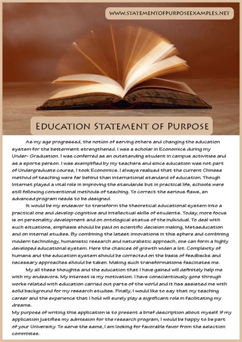 Statement of purpose for educational leadership program. Checklist: Statement of purpose 0 / 9. My statement of purpose clearly responds to the prompt. I have introduced my academic, professional and/or personal … 
