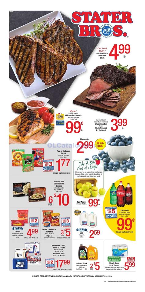 View the Stater Bros. Markets weekly ad for this week. Use your ZIP code to find the circular for a store near you.. 