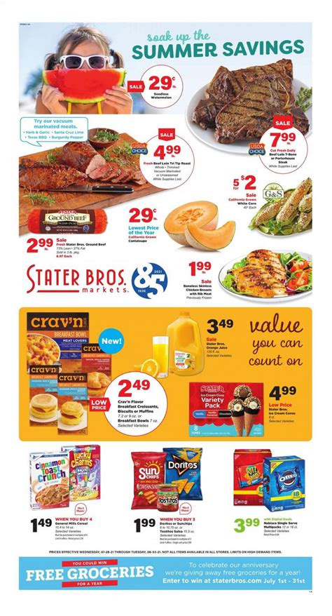 Stater brothers sale ad. February 20, 2024. Discover the latest Stater Bros weekly ad, valid Feb 21 – Feb 27, 2024. Save with the online circular regularly for exclusive promotions that add more discounts to in-store deals. Enjoy the special sale prices on your favorite items, such as Fresh Beef Loin Tri Tip Roast, Beef Loin Flap Meat, Skin-On Coho Salmon Fillets ... 