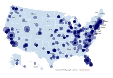 States That Publish Data Breach Lists interactive infographic World Privacy Forum