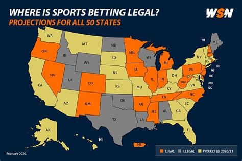 States Where Online Sports Betting & Gambling Is Legal