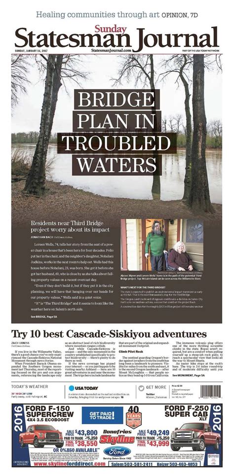 Statesman journal salem oregon. To support his work, subscribe to the Statesman Journal. Urness is the author of “ Best Hikes with Kids: Oregon ” and “ Hiking Southern Oregon .” He can be reached at zurness ... 