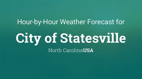 Statesville weather hourly. Things To Know About Statesville weather hourly. 