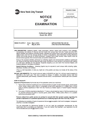 Station Agent Exam 2015-2024 - signNow