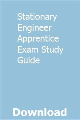 Stationary engineer apprentice exam study guide. - Manuale di riparazione online per briggs.