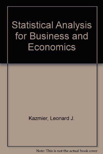 Statistical analysis for business and economics. - Manual del redactor publicitario by mariano castellblanque.