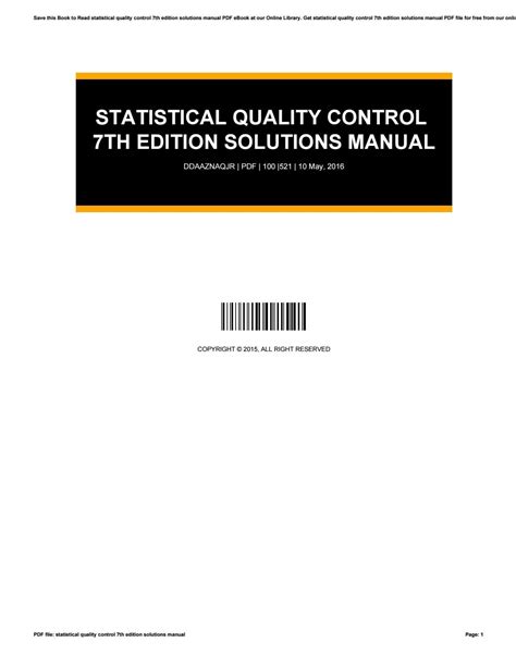 Statistical quality control 7th edition solution manual. - Mitsubishi montero sport owners manual motor.