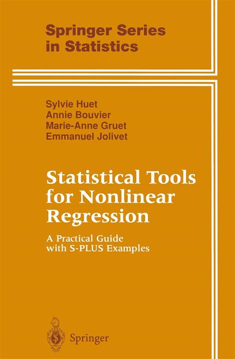 Statistical tools for nonlinear regression a practical guide with s plus and r examples 2nd edition. - Venta personal y direccion de ventas.