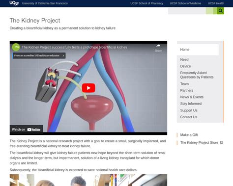 Statistics · The Kidney Project · UCSF